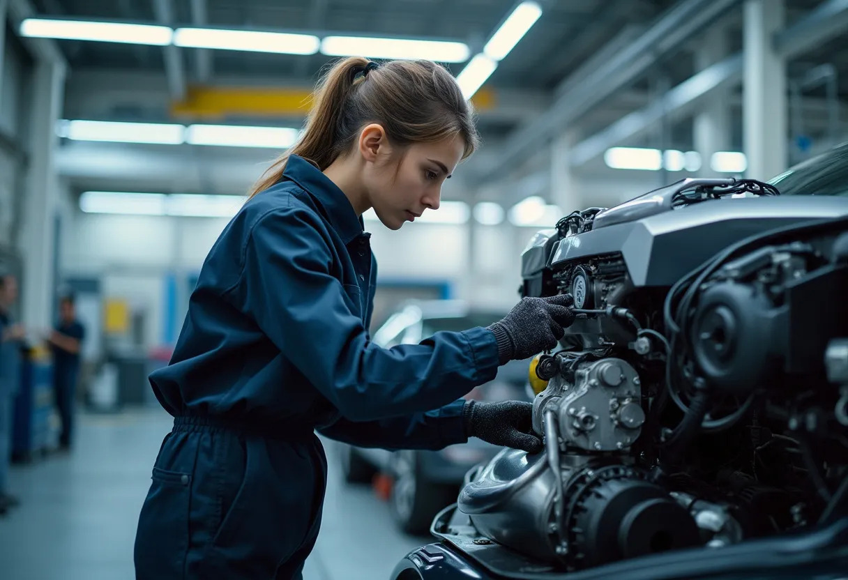 femmes influentes dans l industrie automobile française :  femme d affaires  et  voiture